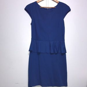Royal Blue Peplum Dress - Size: 10